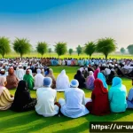 Home 20 회복적 정의의 효과적인 실천을 위한 도구 - A diverse group of Urdu-speaking community members gathered in a traditional Pakistani village setti...